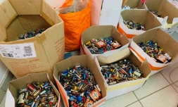 Collecte de piles usagée