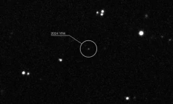 Image fournie par l'Observatoire européen austral (ESO) le 25 février 2025 montrant l'astéroïde 2024 YR4 ( European Southern Observatory / Handout )
