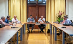 Le Port : le maire reçoit le nouveau directeur de la CAF