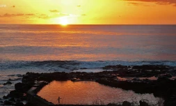 plage coucher de soleil 