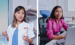 A. Volatiana Ramanamahefa et Phuong Lien Tran, lauréates du Prix Jeunes Talents France 2024 L'Oréal-UNESCO pour les femmes et la science