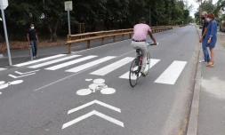 Saint-Paul : première ville de La Réunion à équiper ses pistes cyclables de gouzous