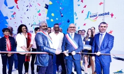 Saint-André : inauguration du plus grand mur d’escalade de l’océan Indien