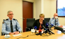 Céline Maigne, procureur de la République à Laval, lors de sa conférence de presse le 9 novembre 2021