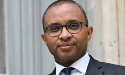 L'ancien ministre de l'Education nationale, Pap Ndiaye, le 20 juillet 2023 Ă Paris ( AFP / Emmanuel DUNAND )