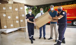 Le SDIS récupère sa dotation de masques au Département