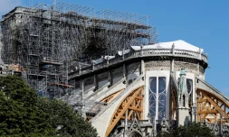 Travaux de restauration à Notre-Dame le 19 août 2019