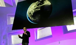 Shervin Pishevar, cofondateur d'Hyperloop One, à Las Vegas le 10 mai 2016