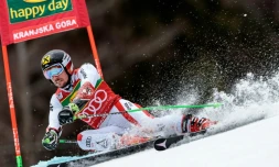 Marcel Hirscher, le 4 mars 2017 lors du géant de Kranjska Gora (Slovénie)