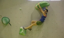 Fanny Gibert, médaille d\'or, Championnat du Monde Universitaire de bloc 2016 