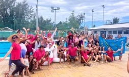 Saint-Paul: la piscine du front de mer s'est engagé pour Octobre rose