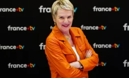 Elise Lucet, présentatrice de l'émission Cash Investigation, pose le 8 juillet 2025 à Paris ( AFP / DIMITAR DILKOFF )