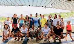 L'équipe de France de triathlon s'entraîne à Saint-Paul