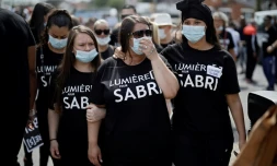 Marche blanche en mémoire de Sabri in Argenteuil dans le Val-d'Oise, le 21 mai 2020