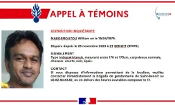 Disparition inquiétante Mardemoutou