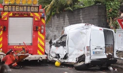 Dimanche 27 janvier 2019 -  Saint-André - En intervention sur un accident, un pompier décède