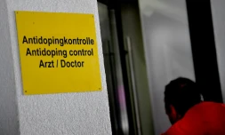 Les locaux du contrôle anti-dopage à la veille du début de Mondiaux de biathlon à Hochfilzen, le 8 février 2017