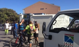 Débrayage au centre technique municipal de Saint-Denis