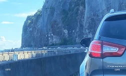 embouteillage route du littoral vers saint denis