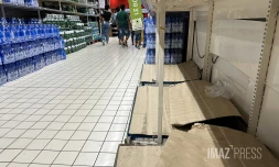 pénurie de bouteilles d'eau en rayon