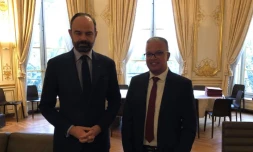 Cyrille Melchior à Matignon pour une réunion de travail