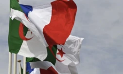 Des drapeaux algériens et français à Alger, le 9 octobre 2022 ( AFP / Alain JOCARD )