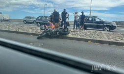 Saint-Denis : un motard au sol après avoir chuté de sa moto