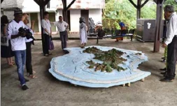 Une maquette de Mayotte pour sensibiliser sur le futur