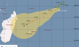 Zone perturbée 1655km La Réunion