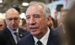  François Bayrou en visite au Salon de l’Agriculture à Paris, lundi 24 février 2025 AFP - THOMAS SAMSON 