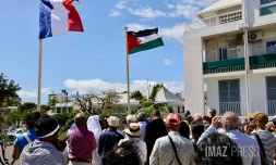 Levée de drapeau de la Palestine St-Denis