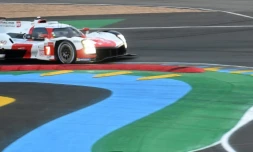 Toyota N.7 Hypercar pilotée par le Japonais Kamui Kobayashi a décroché l'Hyperpole des 24 Heures du Mans, le 19 août 2021 