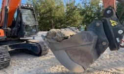 Nettoyage de la plage de l'hermitage