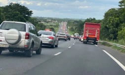 Sainte-Suzanne : bouchon de 7 km en direction de l'est 