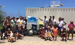 Nettoyage déchets Berguitta plage des Brisants