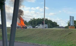 voiture en feu bd lancastel