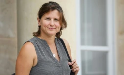 La ministre des Sports française Roxana Maracineanu quitte l'Elysée le 28 août 2019 à Paris