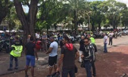 Une opération escargot menée par une cinquantaine de motards