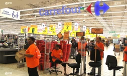 Grève Carrefour Sainte-Clotilde