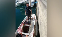 Le navigateur Yann Quenet en route pour l'Afrique du Sud 