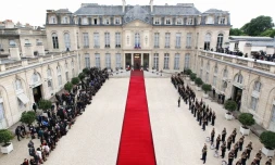 Le palais de l\'Elysée à Paris le 15 mai 2012