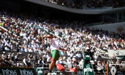 Le Russe Daniil Medvedev, opposé au Brésilien Thiago Seyboth Wild à Roland-Garros, le 30 mai 2023 à Paris