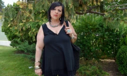 Pilar Abel Martinez, l'Espagnole qui affirme être la fille de Salvador Dali, lors d'une interview à l'AFP le 27 juin 2017 à Barcelone