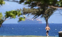 Une plateforme pétrolière Total