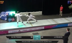 Escrime : La Réunion termine 2ème à l'épée en équipe lors de ces championnats de France