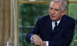 Le Premier ministre François Bayrou lors d'une interview télévisée à l'Hôtel de Matignon à Paris, le 31 août 2025 ( AFP / Alain JOCARD )