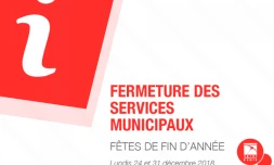 fermeture services municipaux, fêtes de fin d'année, permanence, Saint-Denis
