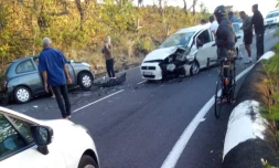 Route de la montagne coupée après un accident