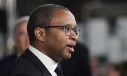 Le ministre français de l'Education nationale Pap Ndiaye à Saintes, en Charente-Maritime, le 4 mai 2023 ( POOL / Thibaud MORITZ )