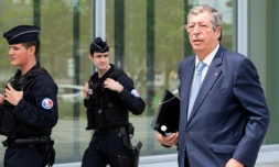 Le maire de Levallois-Perret Patrick Balkany arrive au tribunal, le 22 mai 2019 Ă Paris